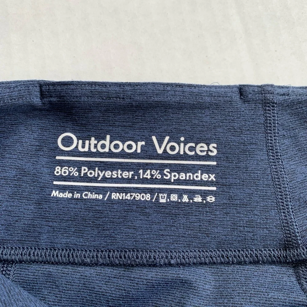 Outdoor Voices Blue Cropped Leggings Small - Picture 5 of 6